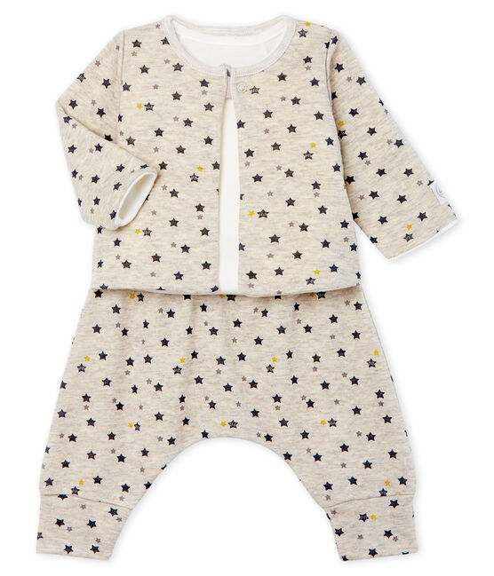 6tlg Babyset Geschenkset Neugeboren Jungen Grau Weiß Tiere 100/% Baumwolle